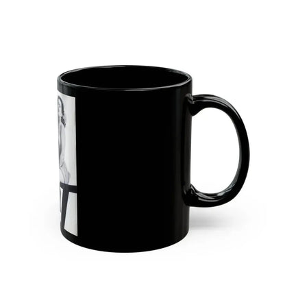 Dawn Richard #44 - Adam Mag. '58 - Inside Cover 1 (Vintage Female Icon) Black Coffee Mug - Go Mug Yourself