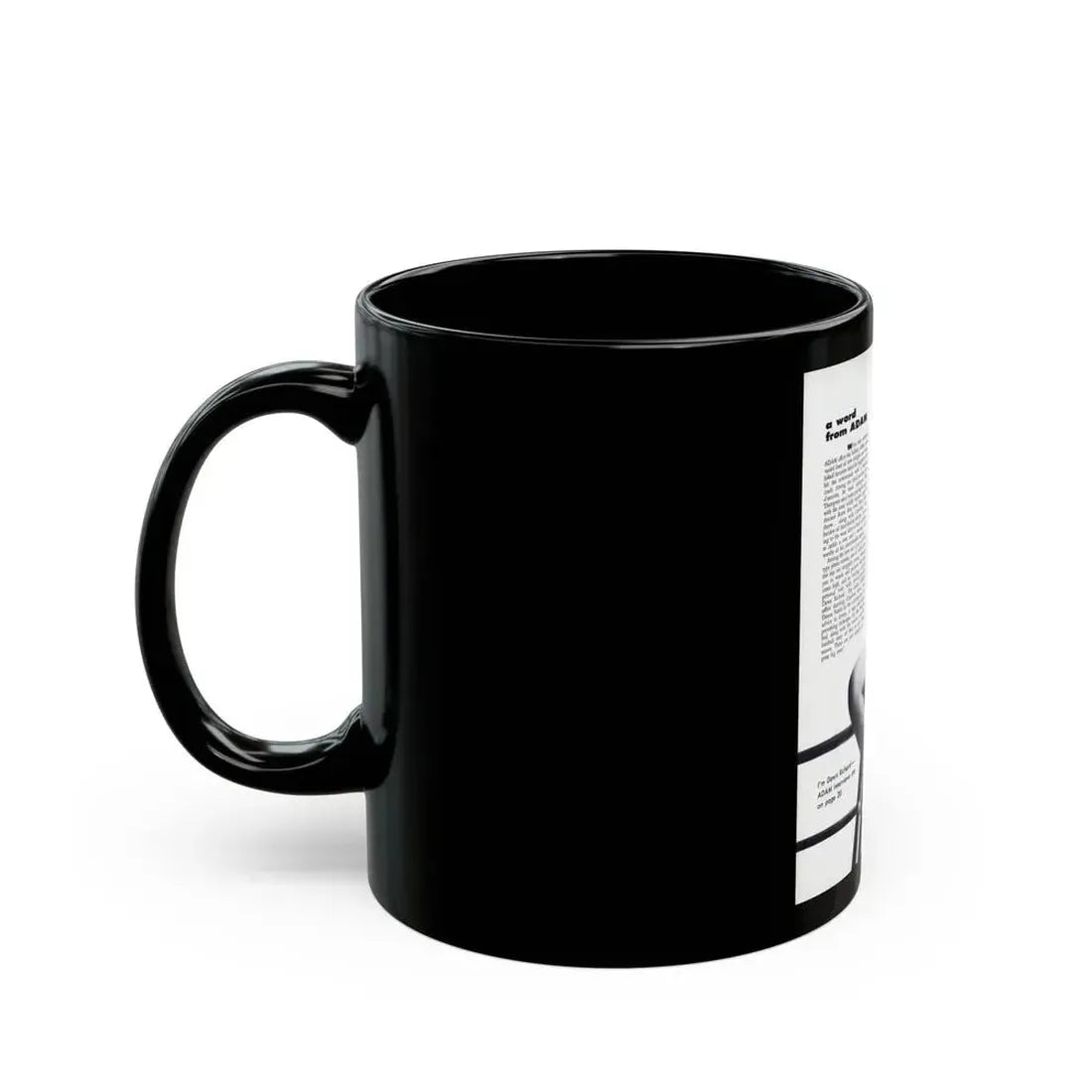 Dawn Richard #44 - Adam Mag. '58 - Inside Cover 1 (Vintage Female Icon) Black Coffee Mug - Go Mug Yourself