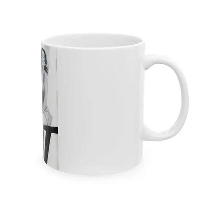 Dawn Richard #44 - Adam Mag. '58 - Inside Cover 1 (Vintage Female Icon) White Coffee Mug - Go Mug Yourself