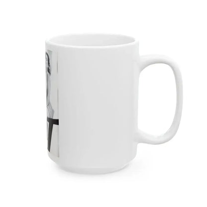 Dawn Richard #44 - Adam Mag. '58 - Inside Cover 1 (Vintage Female Icon) White Coffee Mug - Go Mug Yourself