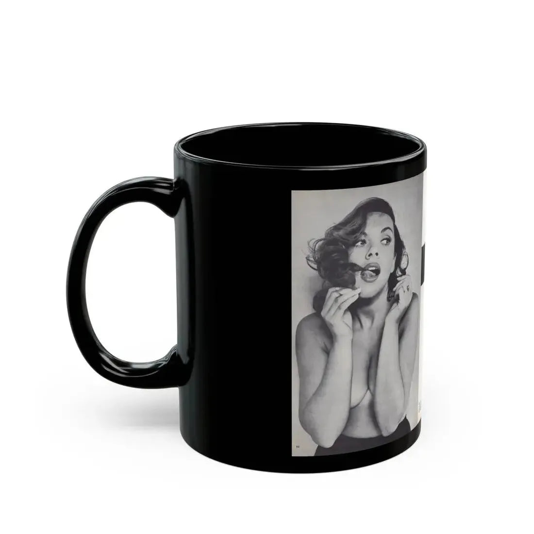 Dawn Richard #45 - [Pages 20 & 21] Including Pages 1 & 2 of 4 with, 3 B&W Photos+Article from Adam Mag. '58 - Photo (Vintage Female Icon) Black Coffee Mug - Go Mug Yourself