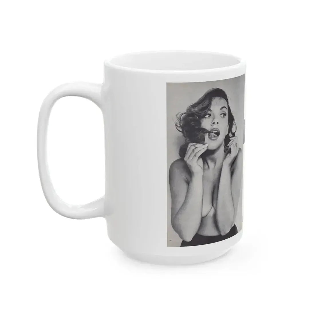 Dawn Richard #45 - [Pages 20 & 21] Including Pages 1 & 2 of 4 with, 3 B&W Photos+Article from Adam Mag. '58 - Photo (Vintage Female Icon) White Coffee Mug - Go Mug Yourself