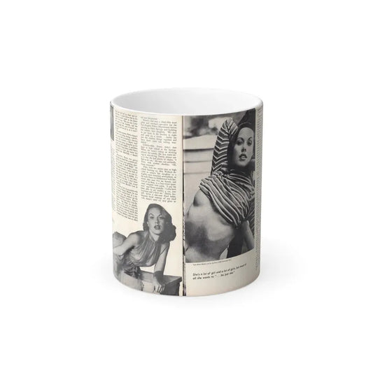 Dawn Richard #45 - [Pages 22 & 23] Including Pages 3 & 4 of 4 with, 3 B&W Photos+Article from Adam Mag. '58 - Photo (Vintage Female Icon) Color Changing Coffee Mug 11oz - Go Mug Yourself