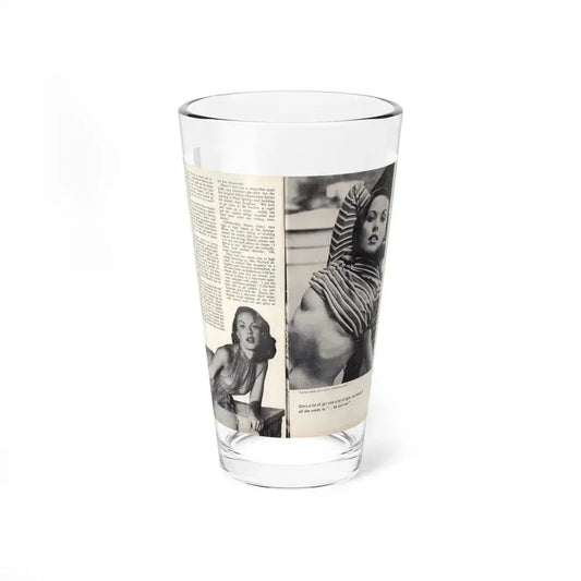 Dawn Richard #45 - Pages 22 & 23 Including Pages 3 & 4 of 4 with, 3 B&W Photos+Article from Adam Mag. '58 - Photo (Vintage Female Icon) Pint Glass 16oz 16oz - Go Mug Yourself