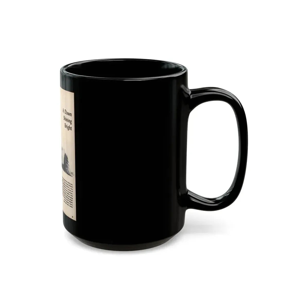 Dawn Richard #48 - [Pages 21] Including Pages 1 of 7 with, 3 B&W Photos & Caption from Moulin Rogue Mag. Jan. '59 (Vintage Female Icon) Black Coffee Mug - Go Mug Yourself