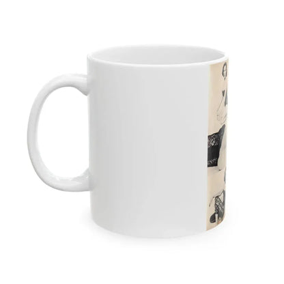 Dawn Richard #48 - [Pages 21] Including Pages 1 of 7 with, 3 B&W Photos & Caption from Moulin Rogue Mag. Jan. '59 (Vintage Female Icon) White Coffee Mug - Go Mug Yourself