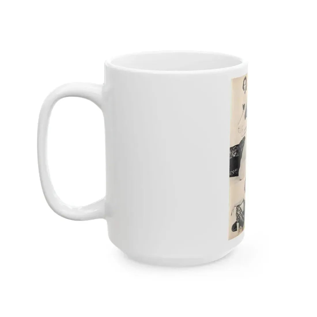 Dawn Richard #48 - [Pages 21] Including Pages 1 of 7 with, 3 B&W Photos & Caption from Moulin Rogue Mag. Jan. '59 (Vintage Female Icon) White Coffee Mug - Go Mug Yourself