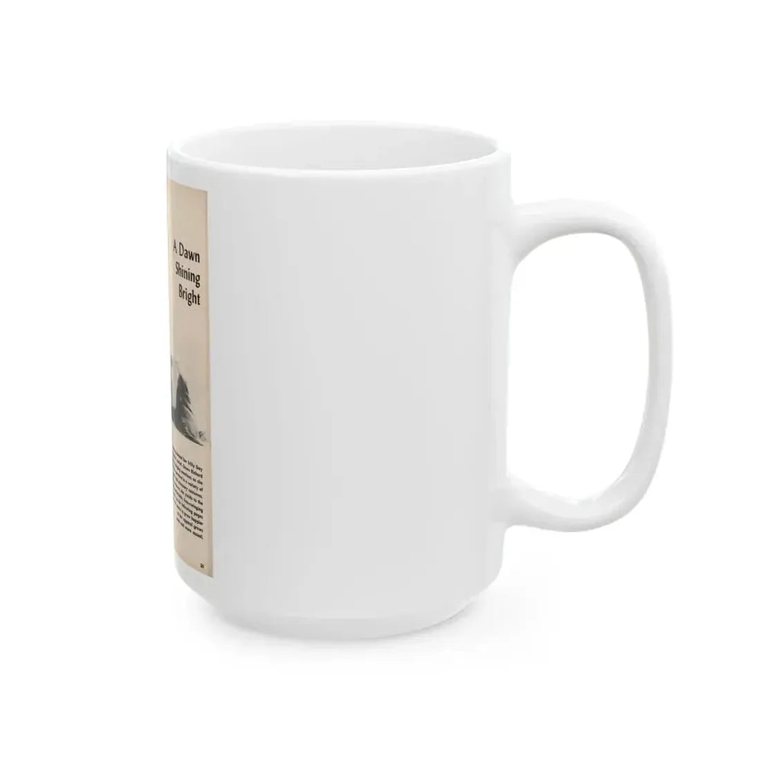 Dawn Richard #48 - [Pages 21] Including Pages 1 of 7 with, 3 B&W Photos & Caption from Moulin Rogue Mag. Jan. '59 (Vintage Female Icon) White Coffee Mug - Go Mug Yourself