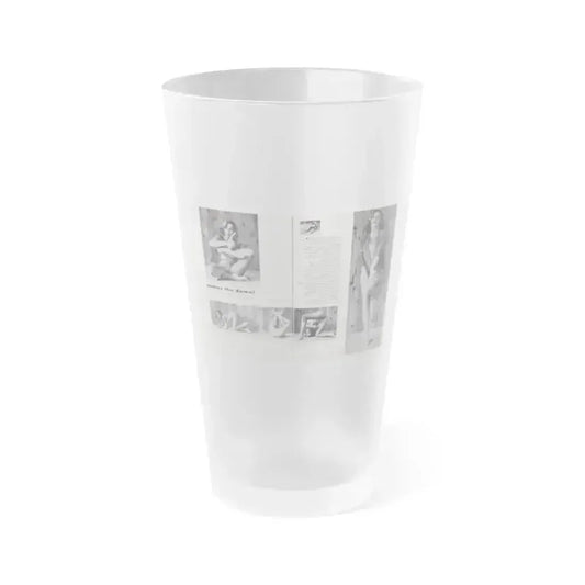 Dawn Richard #53 - Pages 64 & 65 Including Pages 1 & 2 of 2 with, 4 B&W Photos, Article & Captions from Sir Knight Vol. 1 No. 5 Mag. '58 (Vintage Female Icon) Frosted Pint Glass 16oz 16oz Frosted - Go Mug Yourself