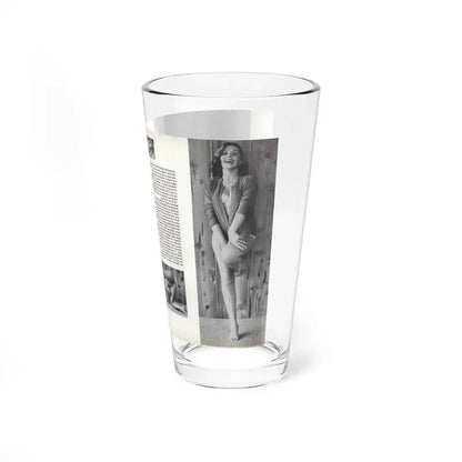 Dawn Richard #53 - Pages 64 & 65 Including Pages 1 & 2 of 2 with, 4 B&W Photos, Article & Captions from Sir Knight Vol. 1 No. 5 Mag. '58 (Vintage Female Icon) Pint Glass 16oz - Go Mug Yourself