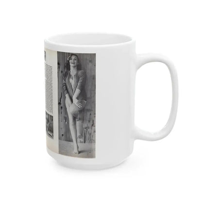Dawn Richard #53 - [Pages 64 & 65] Including Pages 1 & 2 of 2 with, 4 B&W Photos, Article & Captions from Sir Knight Vol. 1 No. 5 Mag. '58 (Vintage Female Icon) White Coffee Mug - Go Mug Yourself