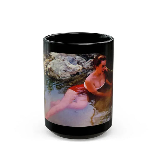 Dawn Richard #55 (Vintage Female Icon) Black Coffee Mug 15oz - Go Mug Yourself