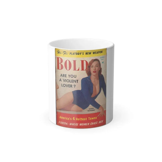 Dawn Richard #57 - Bold Pocket Mag. April '59 Cover (Vintage Female Icon) Color Changing Mug 11oz 11oz - Go Mug Yourself