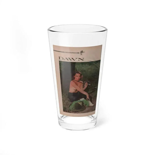 Dawn Richard #61 - Pages 18 Including Pages 1 of 3 with, 1 Color Photo Cavalier Mag. Feb. '59 (Vintage Female Icon) Pint Glass 16oz 16oz - Go Mug Yourself