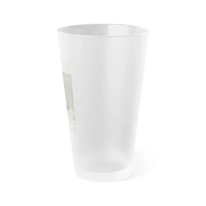 Dawn Richard #67 - Pages 9 Including 1 Page & 1 B&W Photo with Article & Caption from DUDE Mag. '57 (Vintage Female Icon) Frosted Pint Glass 16oz - Go Mug Yourself
