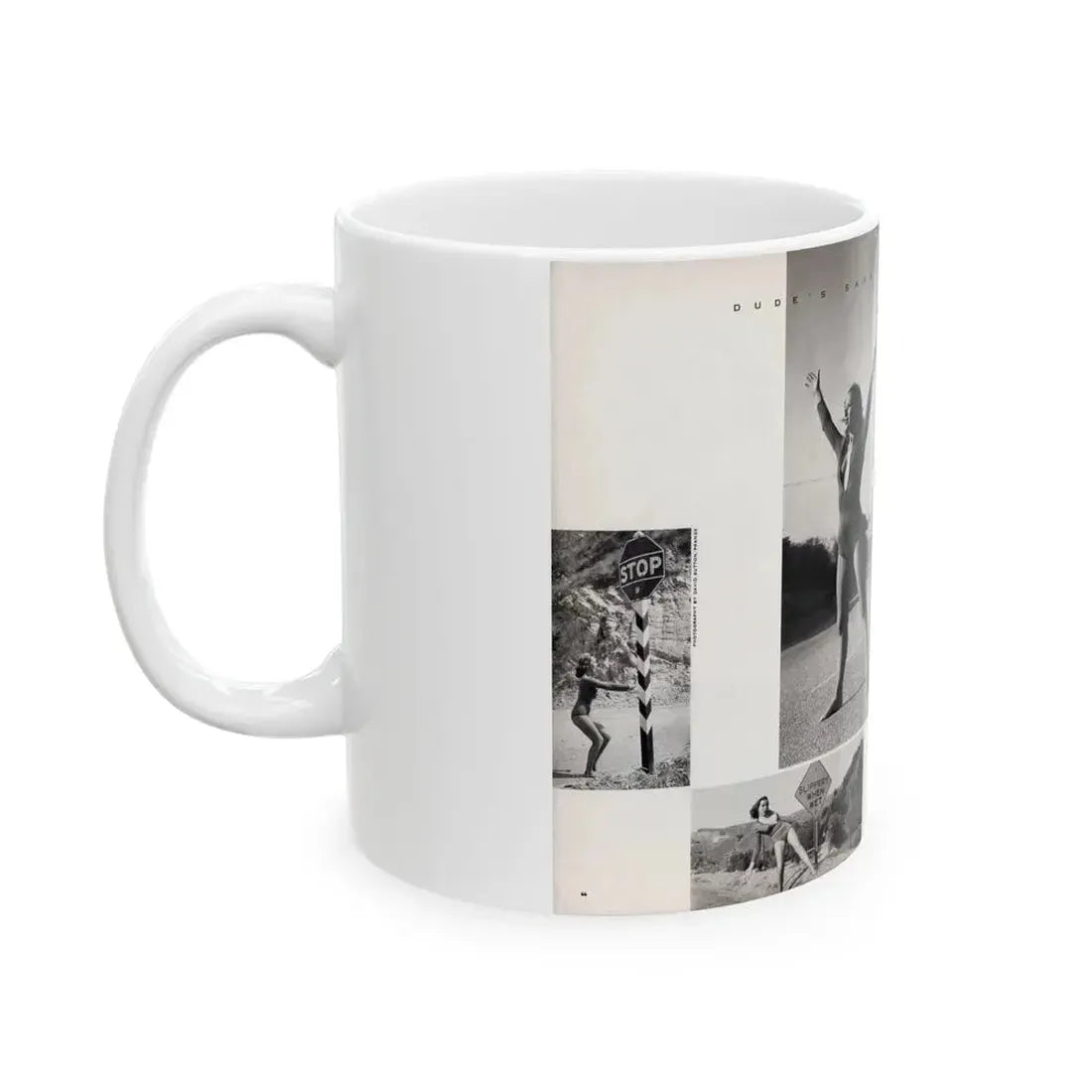 Dawn Richard #70 - [Pages 66 & 67] Including 2 Pages & 7 B&W Photos with Caption from DUDE Mag. '57 1 (Vintage Female Icon) White Coffee Mug - Go Mug Yourself