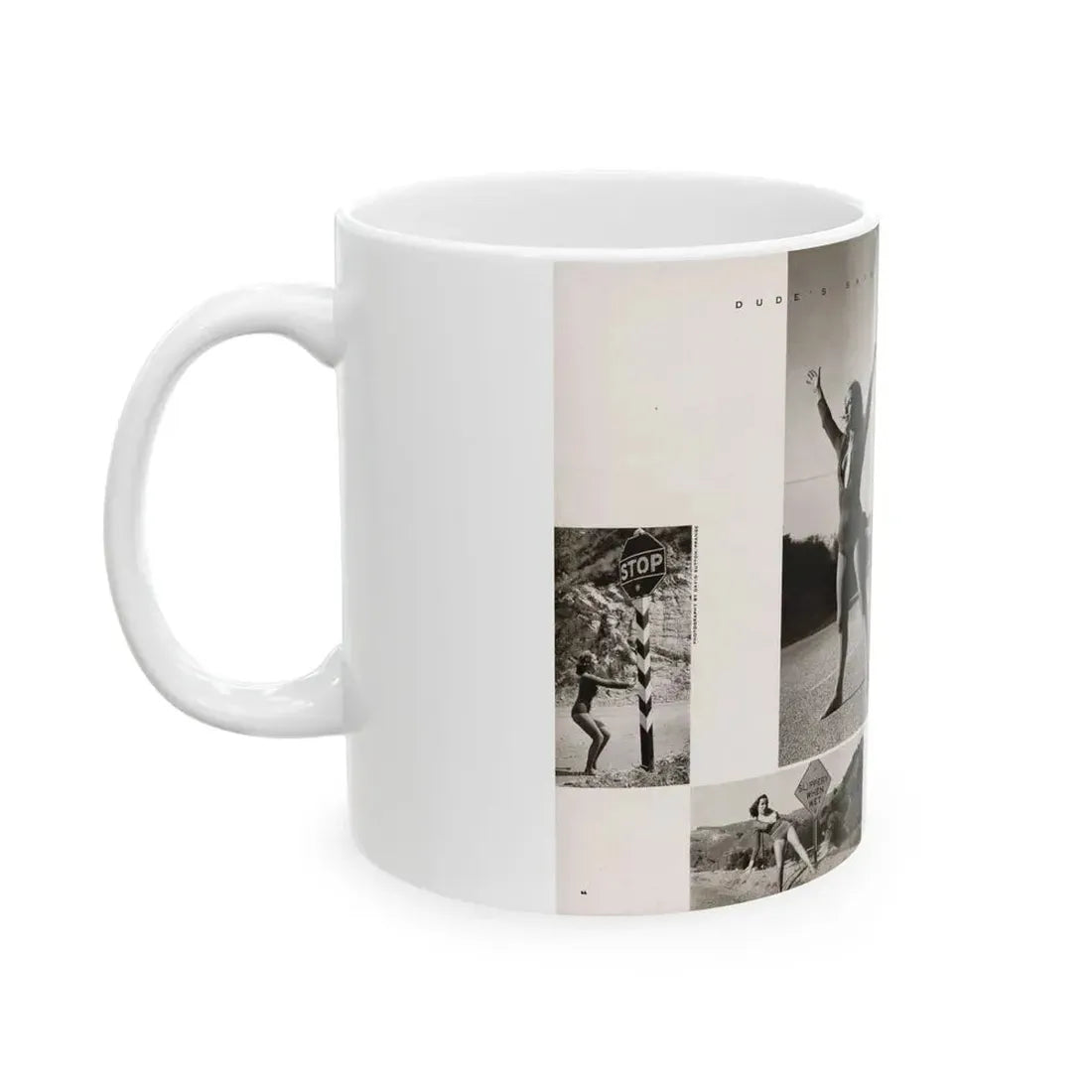 Dawn Richard #70 - [Pages 66 & 67] Including 2 Pages & 7 B&W Photos with Caption from DUDE Mag. '57 (Vintage Female Icon) White Coffee Mug - Go Mug Yourself