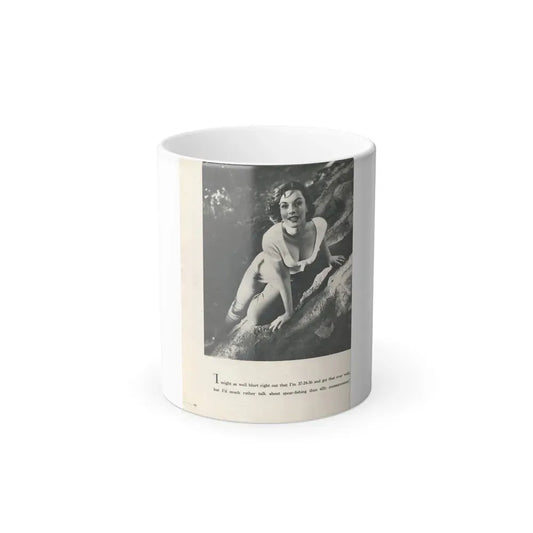 Dawn Richard #73 - [Pages 24] Including Pages 3 of 5 with, 1 B&W Photo & Caption from Swank Magazine Aug. '57 (Vintage Female Icon) Color Changing Coffee Mug 11oz - Go Mug Yourself