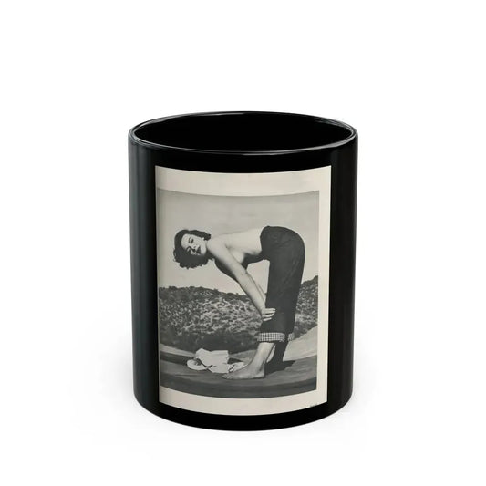 Dawn Richard #74 - [Pages 25] Including Pages 4 of 5 with, 1 B&W Photo from Swank Magazine Aug. '57 (Vintage Female Icon) Black Coffee Mug 11oz - Go Mug Yourself