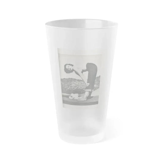 Dawn Richard #74 - Pages 25 Including Pages 4 of 5 with, 1 B&W Photo from Swank Magazine Aug. '57 (Vintage Female Icon) Frosted Pint Glass 16oz 16oz Frosted - Go Mug Yourself