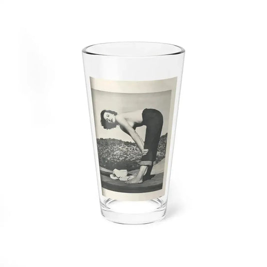 Dawn Richard #74 - Pages 25 Including Pages 4 of 5 with, 1 B&W Photo from Swank Magazine Aug. '57 (Vintage Female Icon) Pint Glass 16oz 16oz - Go Mug Yourself