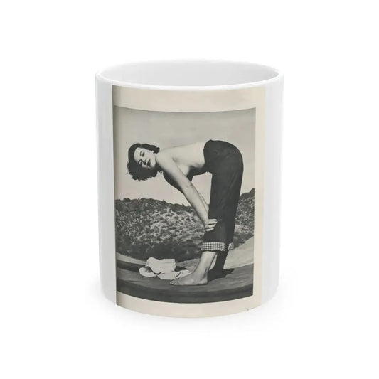 Dawn Richard #74 - [Pages 25] Including Pages 4 of 5 with, 1 B&W Photo from Swank Magazine Aug. '57 (Vintage Female Icon) White Coffee Mug 11oz - Go Mug Yourself