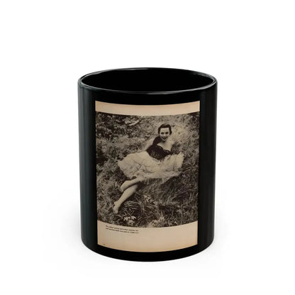 Dawn Richard #77 - [Pages 50] Including 1 B&W Photo & Caption from Photography For Men - Glamour Issue Mag. July '58 (Vintage Female Icon) Black Coffee Mug 11oz - Go Mug Yourself