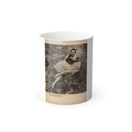 Dawn Richard #77 - [Pages 50] Including 1 B&W Photo & Caption from Photography For Men - Glamour Issue Mag. July '58 (Vintage Female Icon) Color Changing Coffee Mug 11oz - Go Mug Yourself