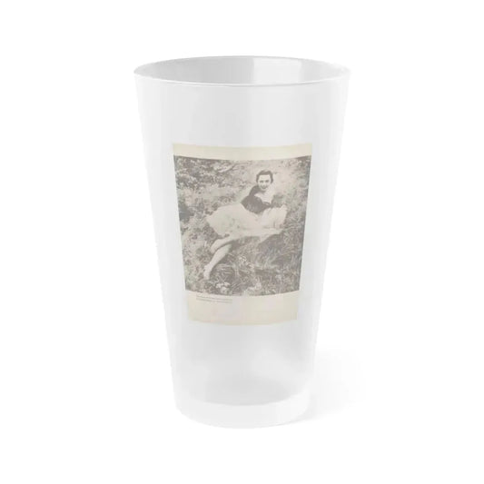 Dawn Richard #77 - Pages 50 Including 1 B&W Photo & Caption from Photography For Men - Glamour Issue Mag. July '58 (Vintage Female Icon) Frosted Pint Glass 16oz 16oz Frosted - Go Mug Yourself