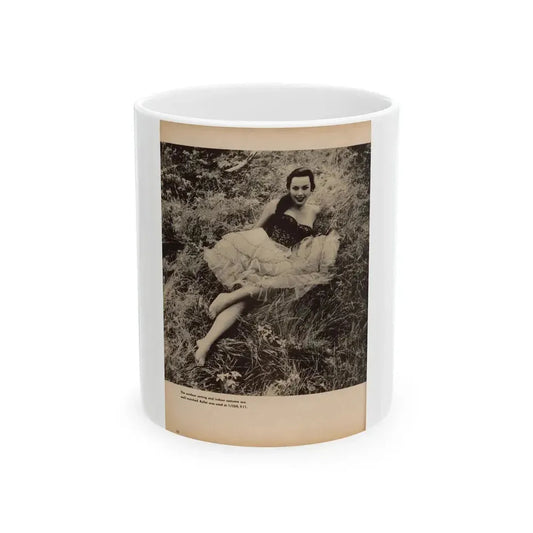 Dawn Richard #77 - [Pages 50] Including 1 B&W Photo & Caption from Photography For Men - Glamour Issue Mag. July '58 (Vintage Female Icon) White Coffee Mug 11oz - Go Mug Yourself