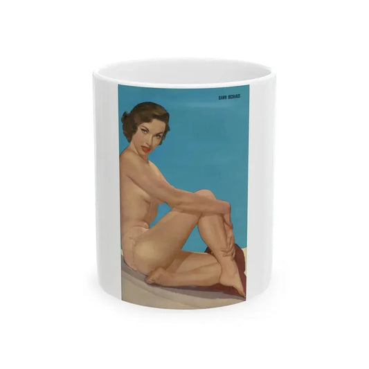 Dawn Richard #81 - [Pages 71] Including Pages 1 of 2 with, Color Pin-Up Page Photo from PICTURE SCOPE Digest Mag. May '57 1 (Vintage Female Icon) White Coffee Mug 11oz - Go Mug Yourself