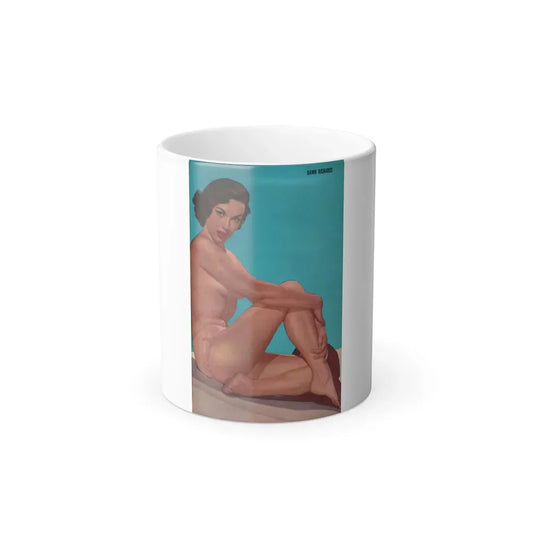 Dawn Richard #81 - [Pages 71] Including Pages 1 of 2 with, Color Pin-Up Page Photo from PICTURE SCOPE Digest Mag. May '57 (Vintage Female Icon) Color Changing Mug 11oz 11oz - Go Mug Yourself