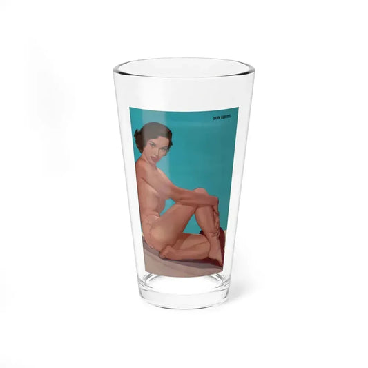 Dawn Richard #81 - Pages 71 Including Pages 1 of 2 with, Color Pin-Up Page Photo from PICTURE SCOPE Digest Mag. May '57 (Vintage Female Icon) Pint Glass 16oz 16oz - Go Mug Yourself