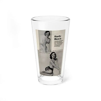 Dawn Richard #82 - Pages 72 Including Pages 2 of 2 with, 2 B&W Pin-Up Photos plus 3 Caption from PICTURE SCOPE Digest Mag. May '57 (Vintage Female Icon) Pint Glass 16oz 16oz - Go Mug Yourself