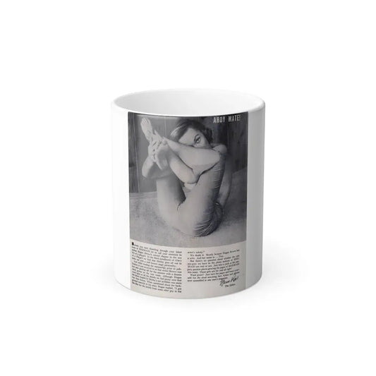 Dawn Richard #83 - Dawn on inside cover here also back with, 5 Page Spread from Mermaid Mag. Vol. 1 No. 3 '58 (Vintage Female Icon) Color Changing Mug 11oz 11oz - Go Mug Yourself