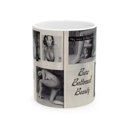 Dawn Richard #84 - [Pages 40 & 41] Including Pages 1 & 2 of 5 with, 4 B&W Photos & Captions from Mermaid Mag. Vol. 1 No. 3 '58 (Vintage Female Icon) White Coffee Mug 11oz - Go Mug Yourself