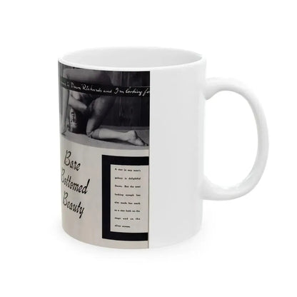 Dawn Richard #84 - [Pages 40 & 41] Including Pages 1 & 2 of 5 with, 4 B&W Photos & Captions from Mermaid Mag. Vol. 1 No. 3 '58 (Vintage Female Icon) White Coffee Mug - Go Mug Yourself
