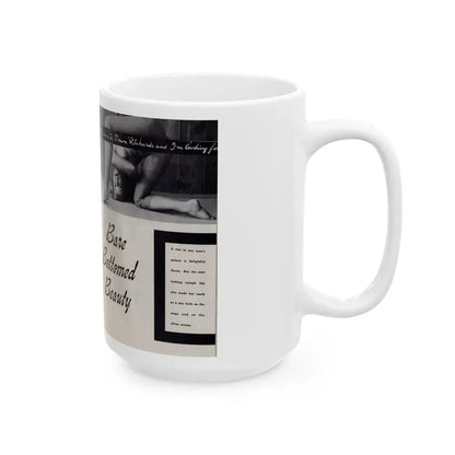 Dawn Richard #84 - [Pages 40 & 41] Including Pages 1 & 2 of 5 with, 4 B&W Photos & Captions from Mermaid Mag. Vol. 1 No. 3 '58 (Vintage Female Icon) White Coffee Mug - Go Mug Yourself
