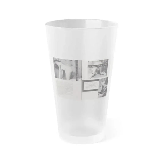 Dawn Richard #85 - Pages 42 & 43 Including Pages 3 & 4 of 5 with, 3 B&W Photos, Article & Captions from Mermaid Mag. Vol. 1 No. 3 '58 (Vintage Female Icon) Frosted Pint Glass 16oz 16oz Frosted - Go Mug Yourself