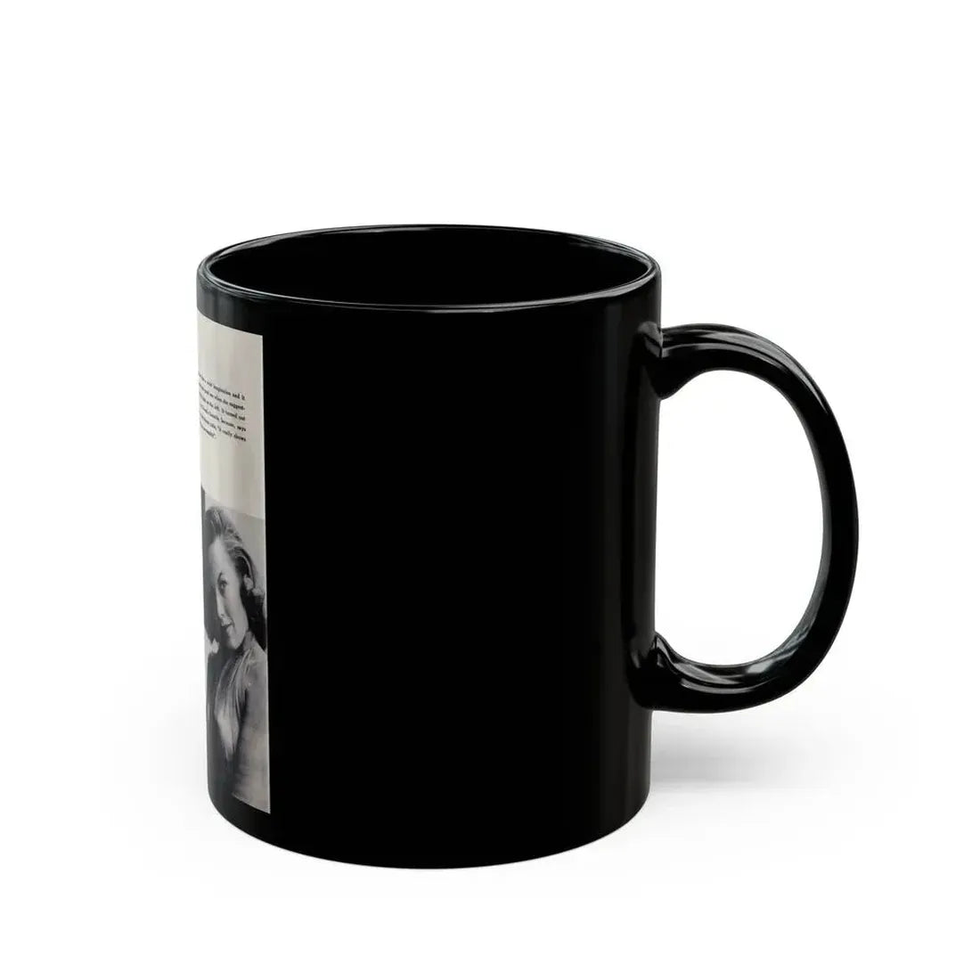 Dawn Richard #86 - [Pages 44] Including Pages 5 of 5 with, 2 B&W Photos & Caption from Mermaid Mag. Vol. 1 No. 3 '58 (Vintage Female Icon) Black Coffee Mug - Go Mug Yourself