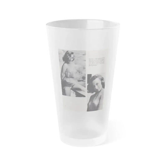 Dawn Richard #86 - Pages 44 Including Pages 5 of 5 with, 2 B&W Photos & Caption from Mermaid Mag. Vol. 1 No. 3 '58 (Vintage Female Icon) Frosted Pint Glass 16oz 16oz Frosted - Go Mug Yourself