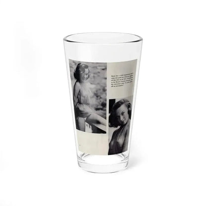 Dawn Richard #86 - Pages 44 Including Pages 5 of 5 with, 2 B&W Photos & Caption from Mermaid Mag. Vol. 1 No. 3 '58 (Vintage Female Icon) Pint Glass 16oz 16oz - Go Mug Yourself
