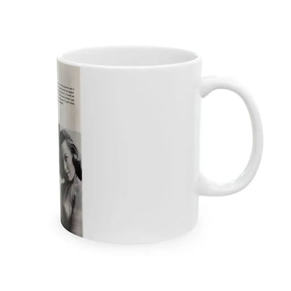 Dawn Richard #86 - [Pages 44] Including Pages 5 of 5 with, 2 B&W Photos & Caption from Mermaid Mag. Vol. 1 No. 3 '58 (Vintage Female Icon) White Coffee Mug - Go Mug Yourself