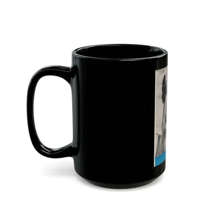 Dawn Richard #87 - Dawn on back cover of Mermaid Mag. Vol. 1 No. 3 '58 (Vintage Female Icon) Black Coffee Mug - Go Mug Yourself