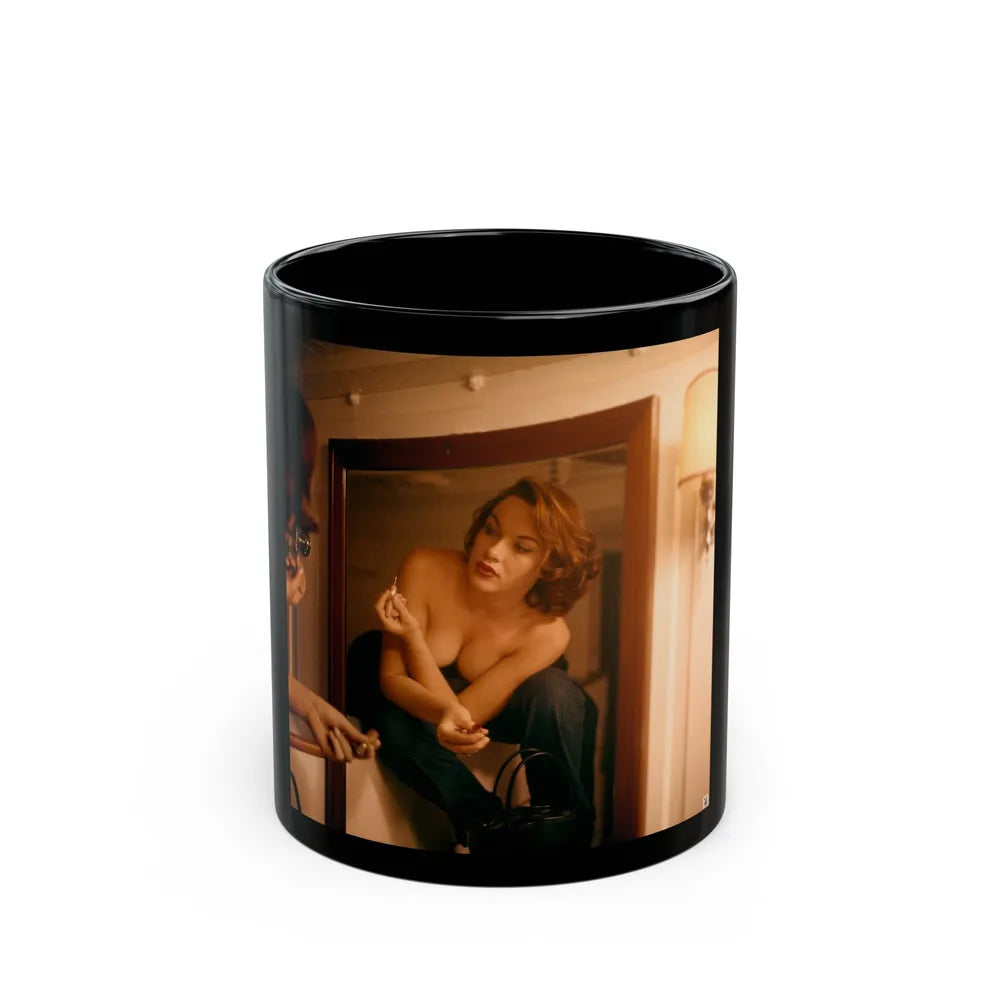 Dawn Richard #90 (Vintage Female Icon) Black Coffee Mug-11oz-Go Mug Yourself