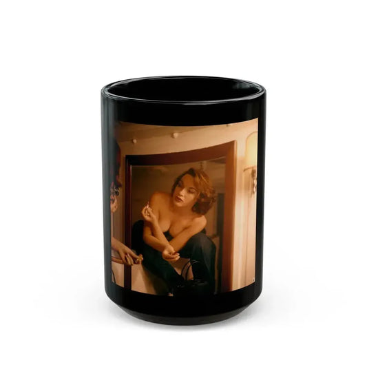 Dawn Richard #90 (Vintage Female Icon) Black Coffee Mug 15oz - Go Mug Yourself