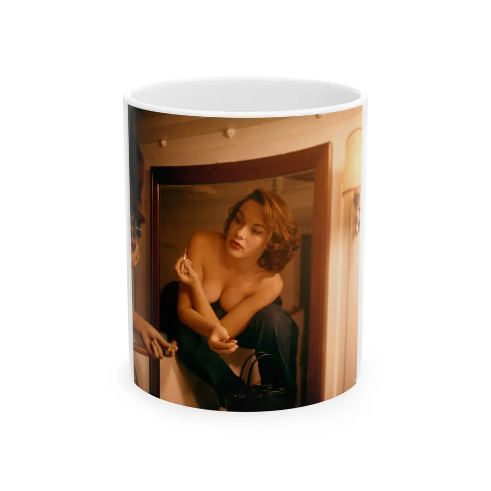 Dawn Richard #90 (Vintage Female Icon) White Coffee Mug-11oz-Go Mug Yourself