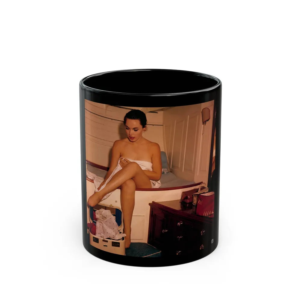 Dawn Richard #91 (Vintage Female Icon) Black Coffee Mug-11oz-Go Mug Yourself