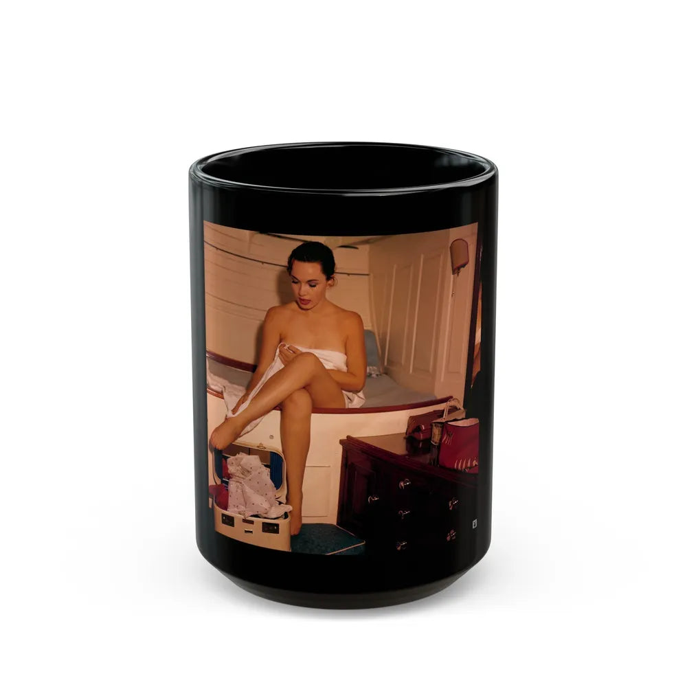 Dawn Richard #91 (Vintage Female Icon) Black Coffee Mug-15oz-Go Mug Yourself