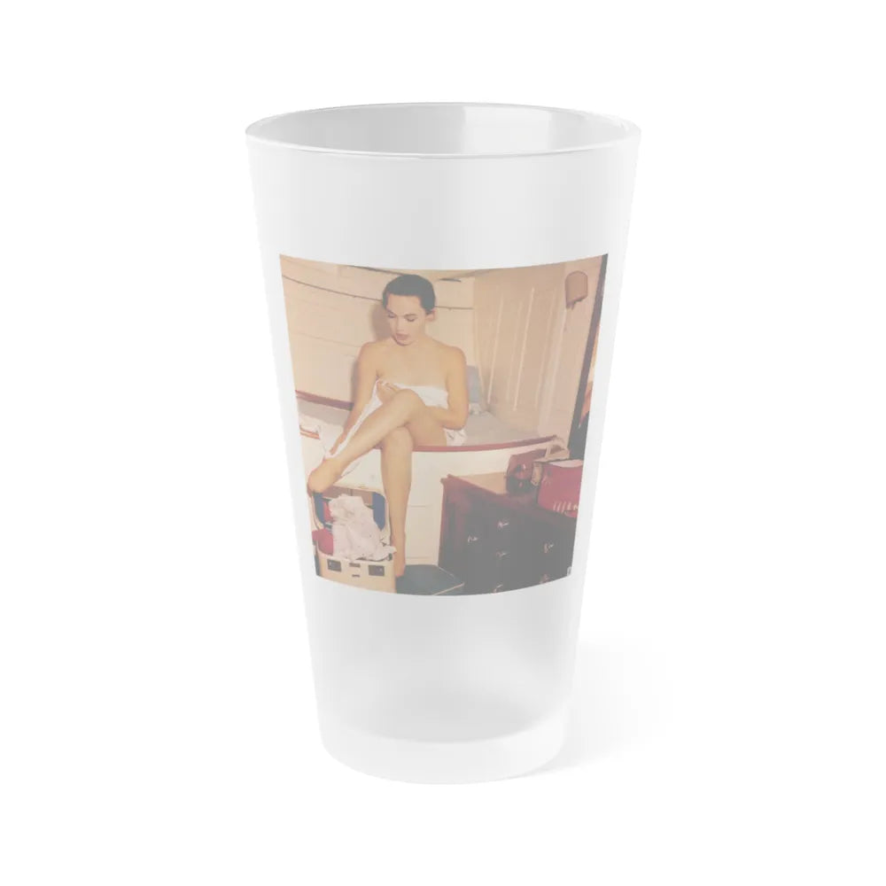 Dawn Richard #91 (Vintage Female Icon) Frosted Pint Glass 16oz-16oz-Frosted-Go Mug Yourself